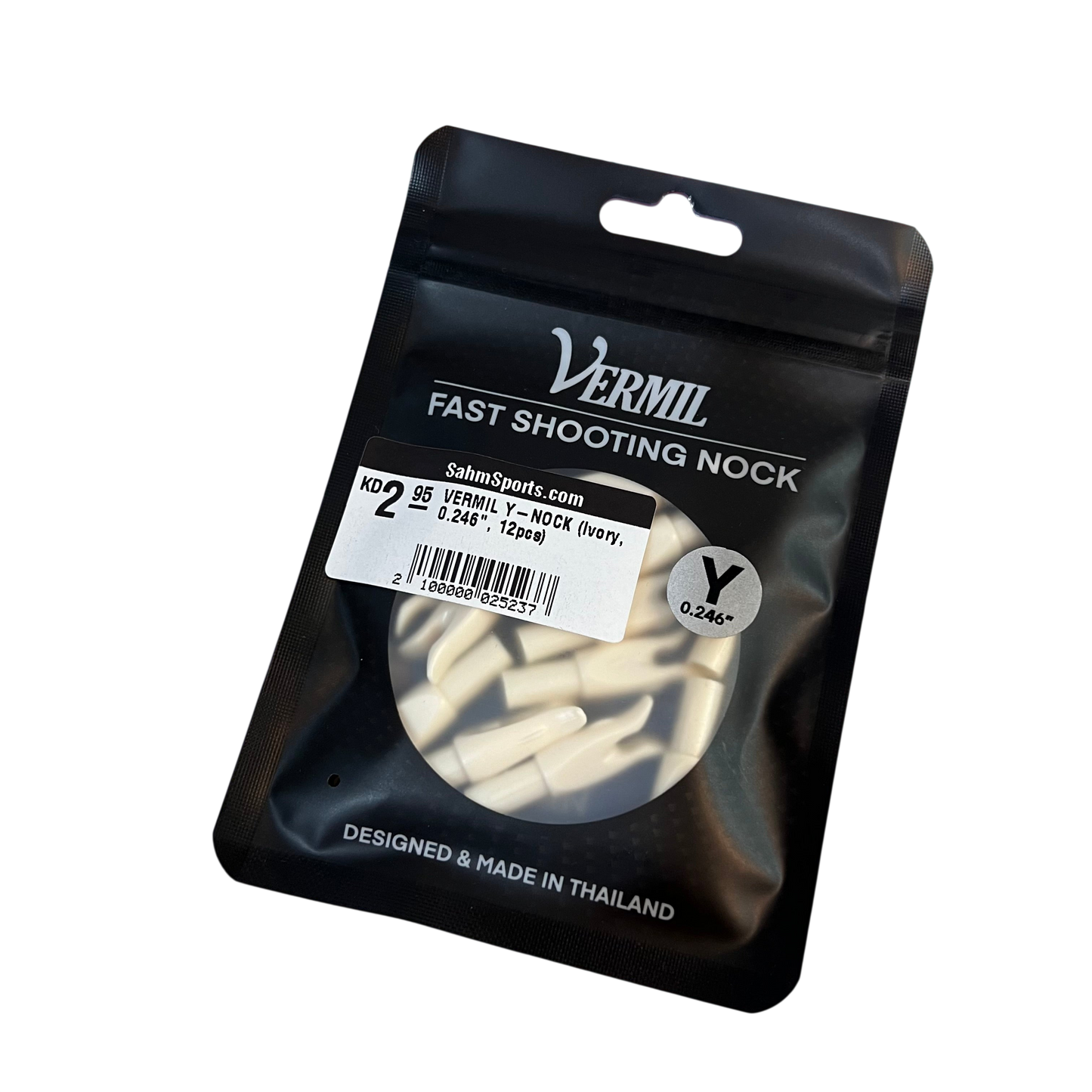 VERMIL Y-NOCK (Ivory, 0.246", 12pcs)