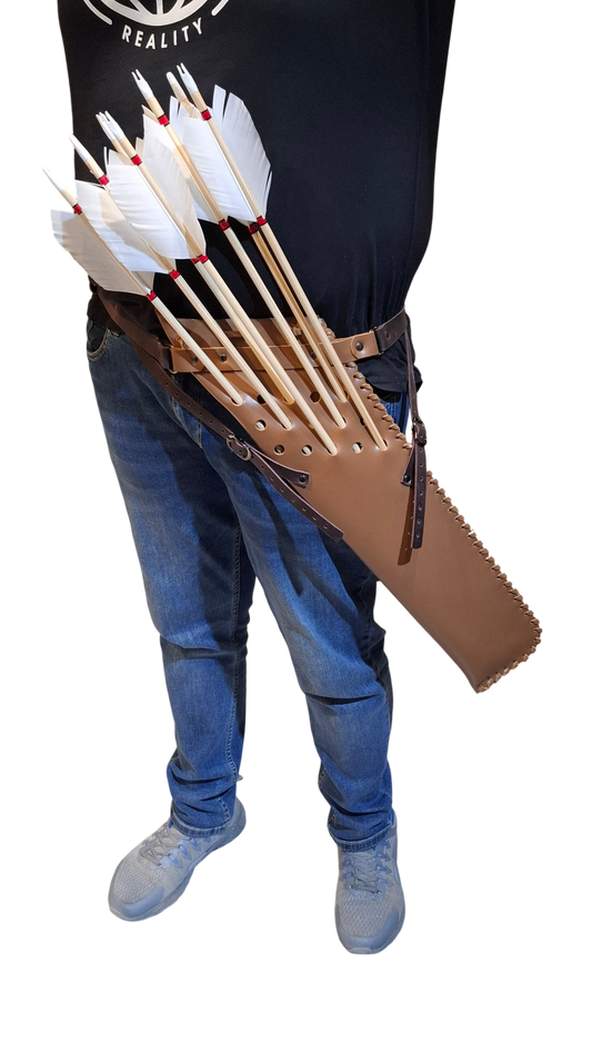 HANDMADE HORSEBACK QUIVER MK1 REAL LEATHER كنانة تقليدية