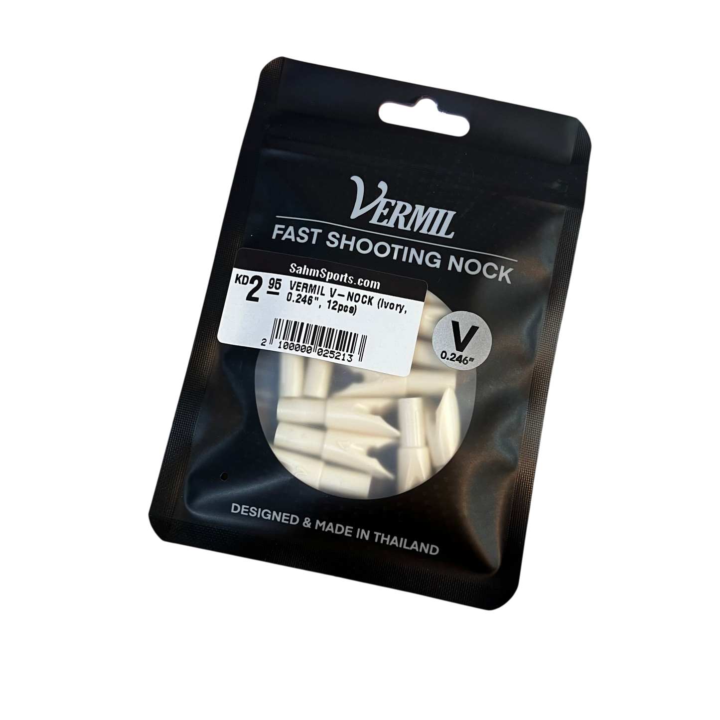 VERMIL V-NOCK (Ivory, 0.246", 12pcs)
