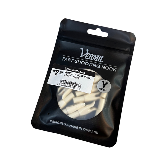 VERMIL Y-NOCK (Ivory, 0.246", 12pcs)