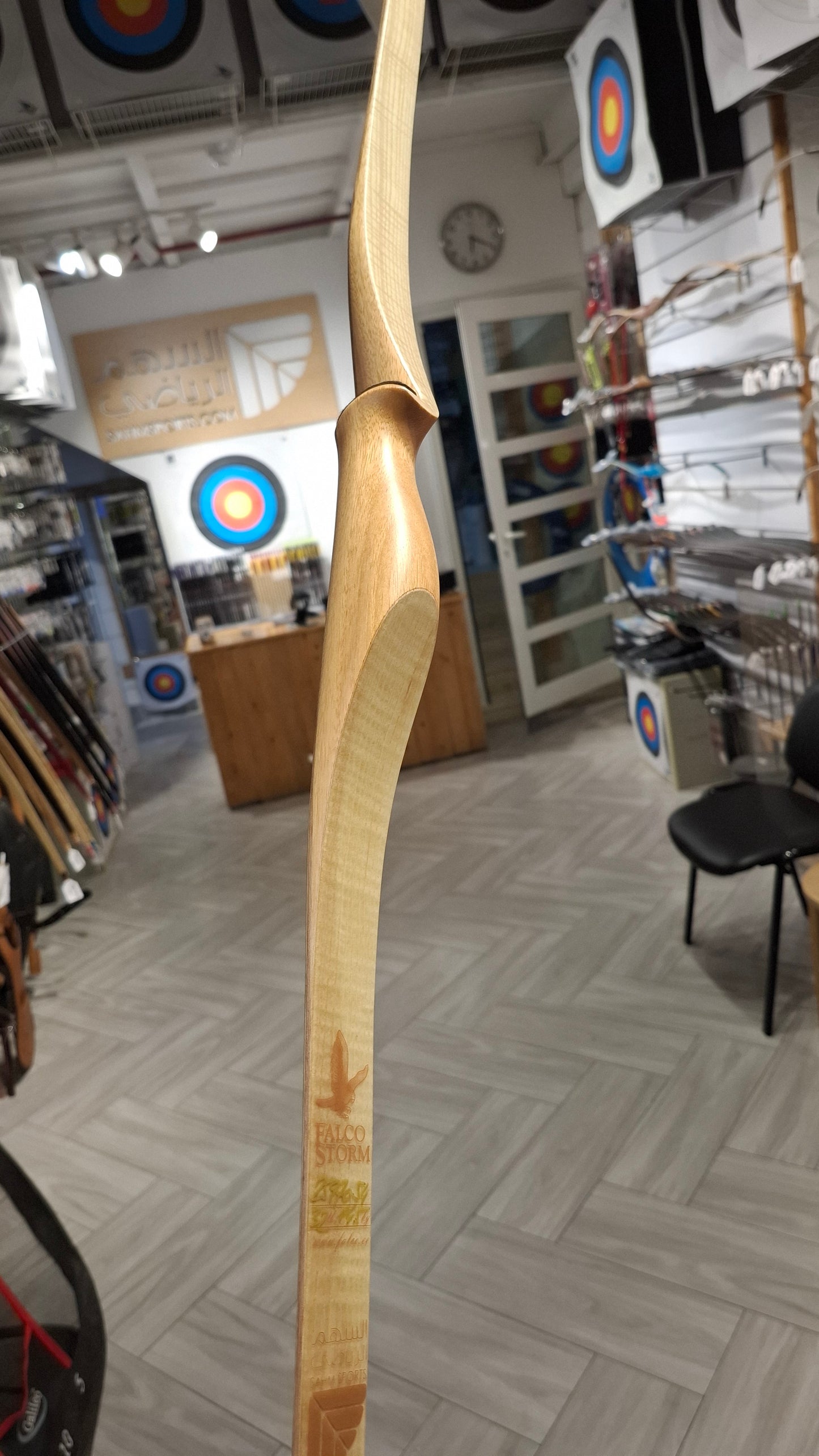 Falco Storm Longbow (Yellow heart w/ olive ash)