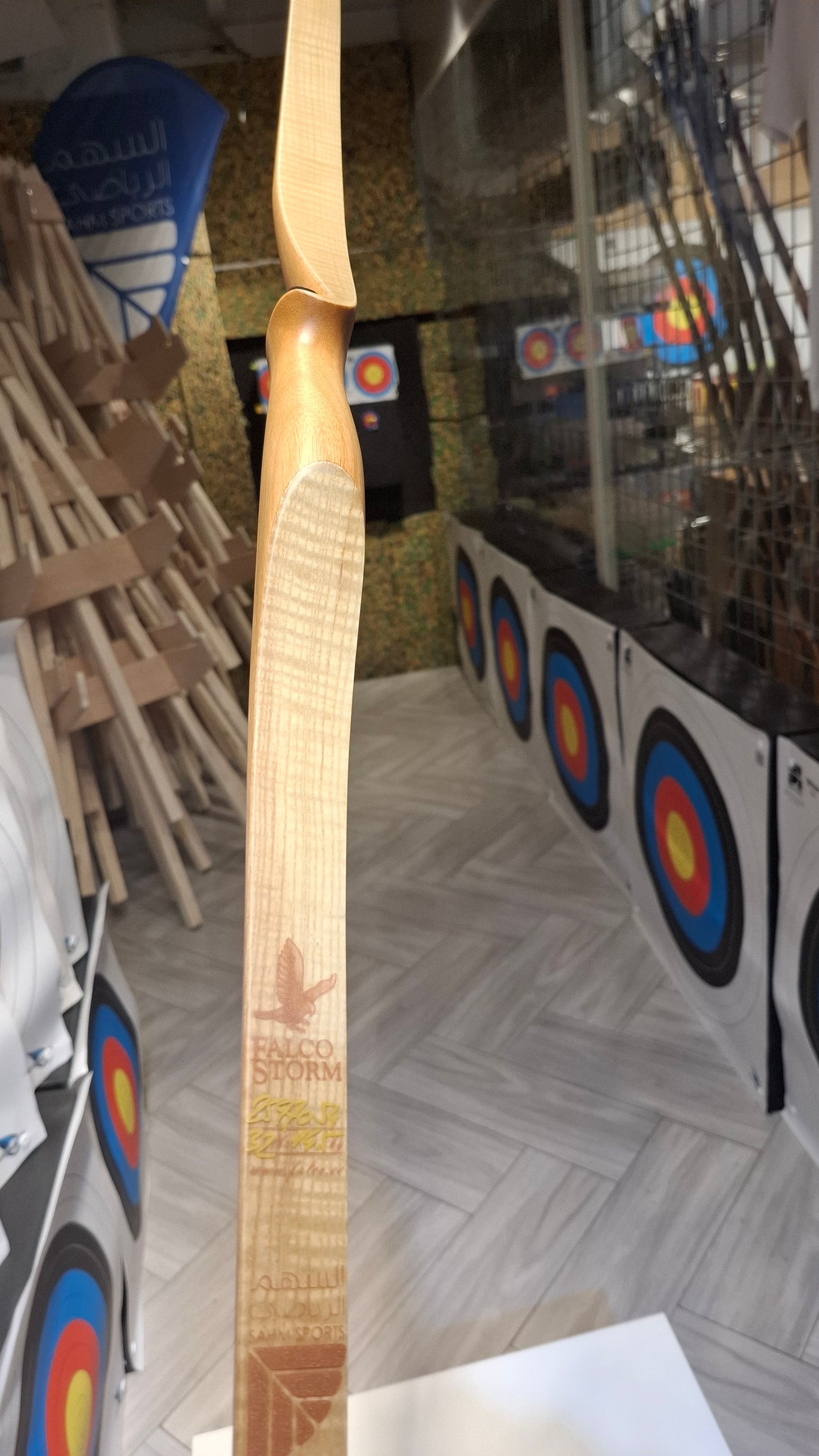 Falco Storm Longbow (Yellow heart w/ olive ash)