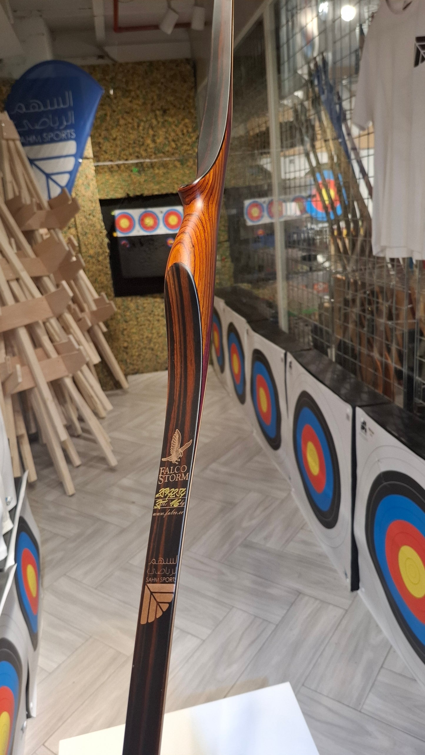 Falco Storm Longbow (Cocobolo + Amaranth w/ Macassar ebony)