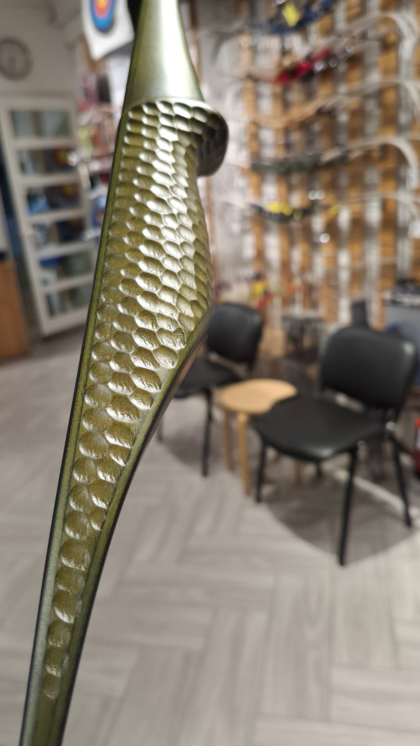 Falco Twin Longbow (Olive green fish scale cut)