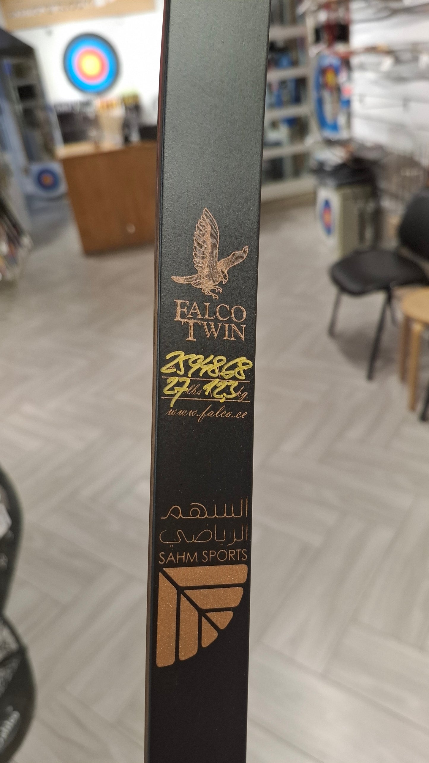 Falco Twin Longbow Colorwood - blue + pink