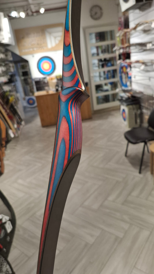 Falco Twin Longbow Colorwood - blue + pink