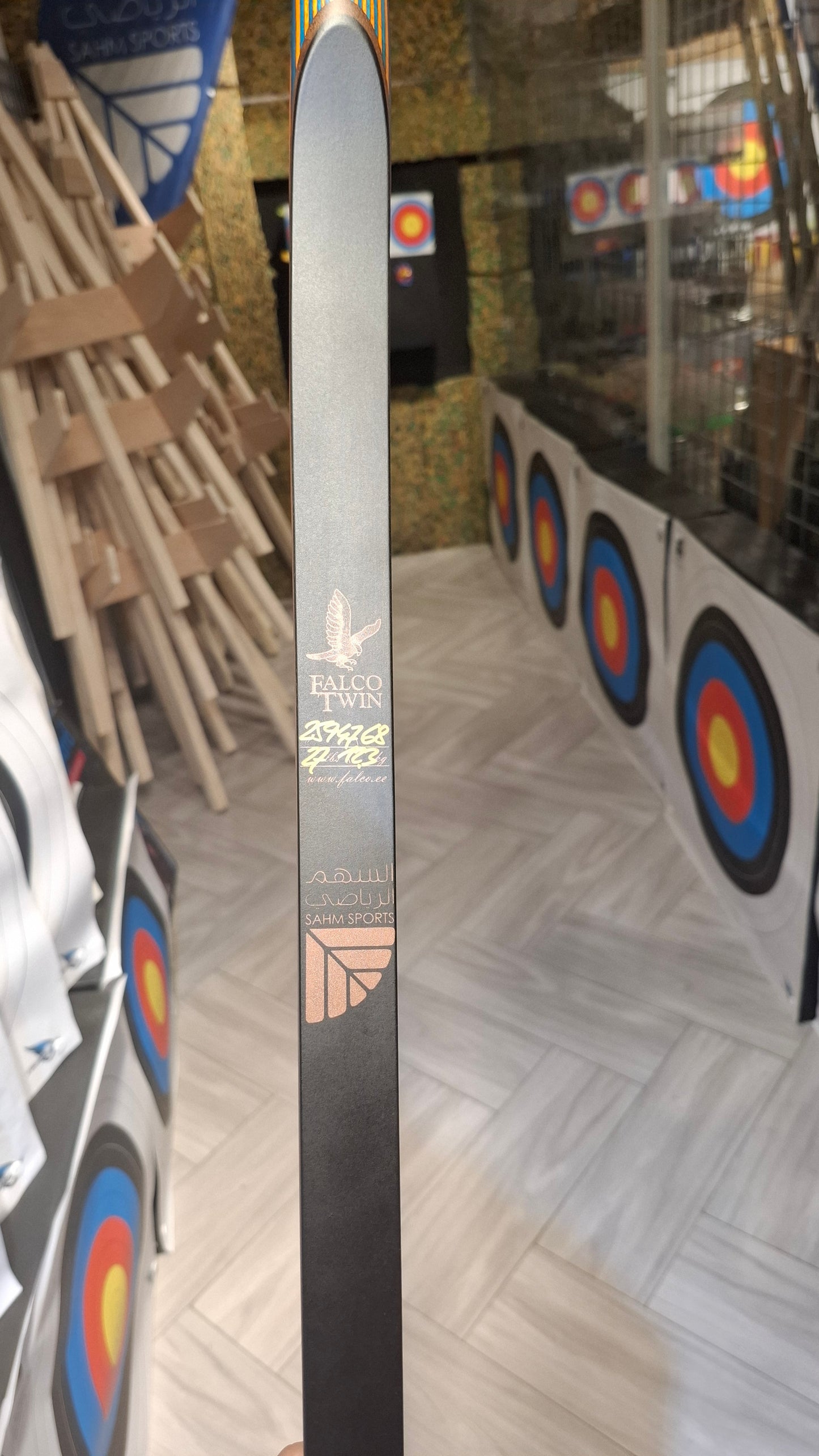 Falco Twin Longbow Colorwood - blue + orange