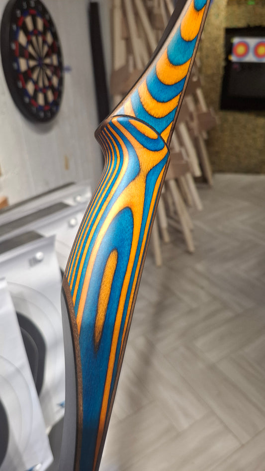 Falco Twin Longbow Colorwood - blue + orange