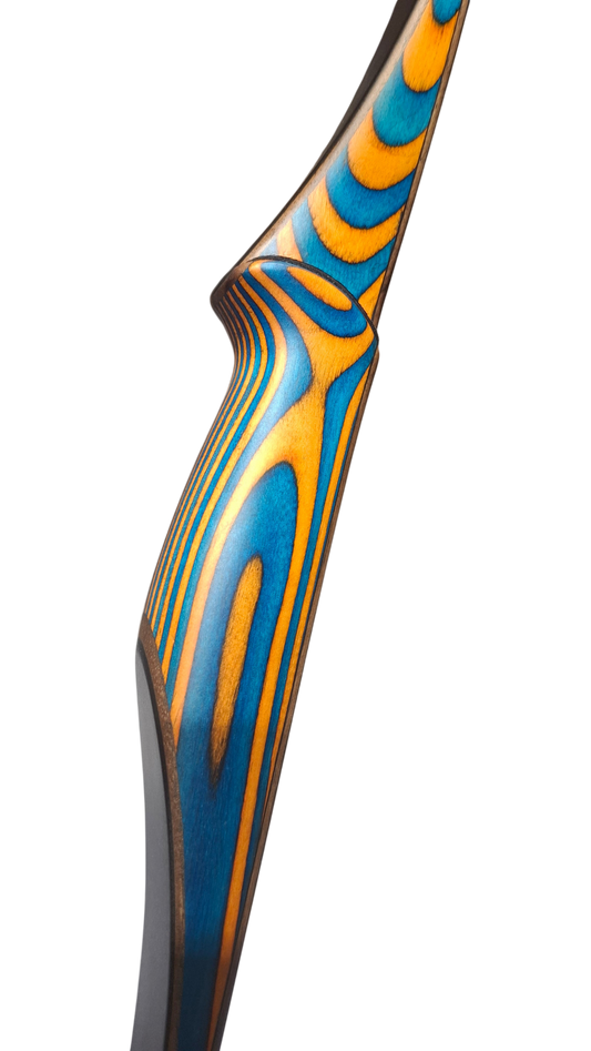 Falco Twin Longbow Colorwood - blue + orange