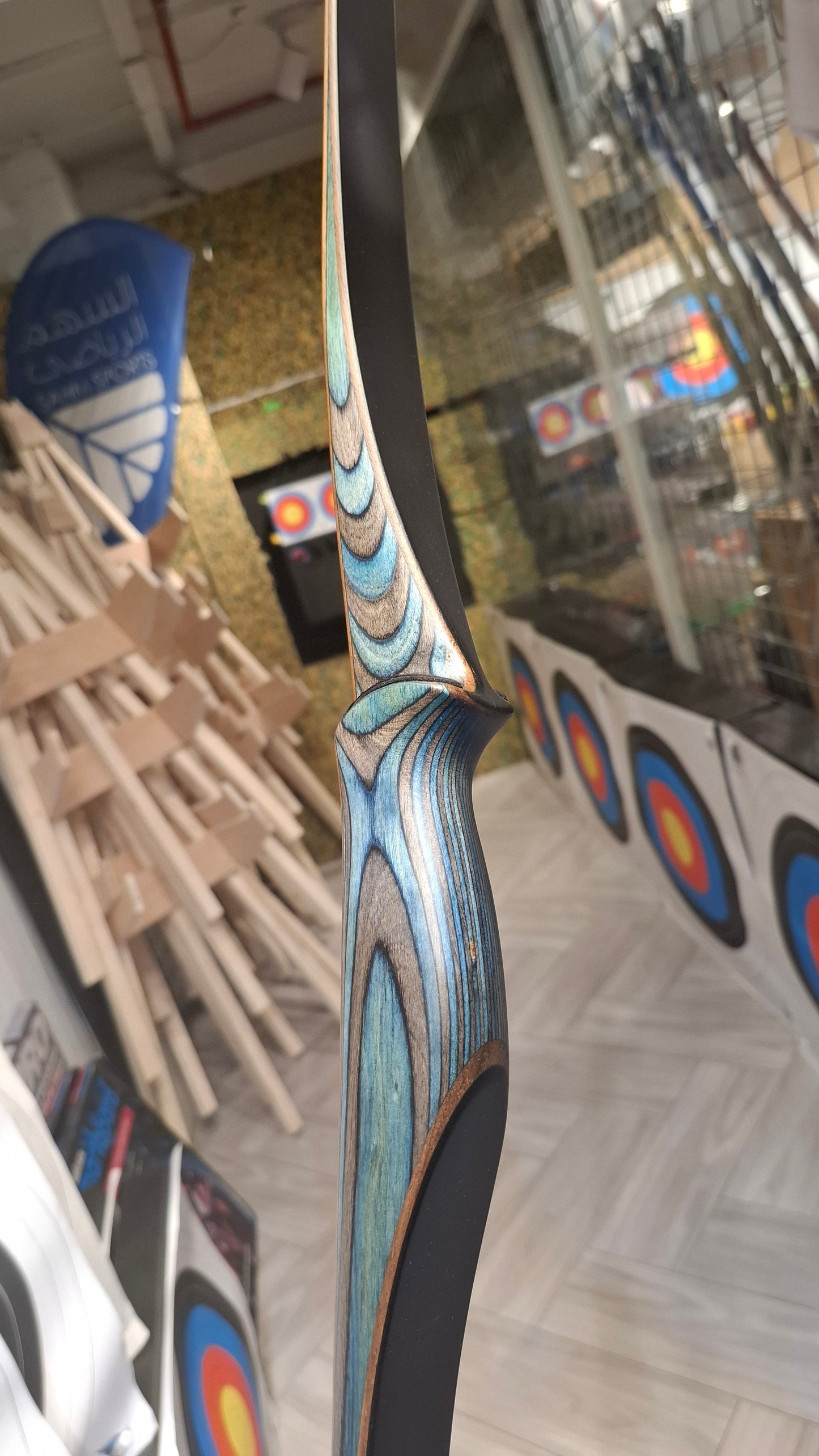 Falco Twin Longbow Colorwood - blue + grey