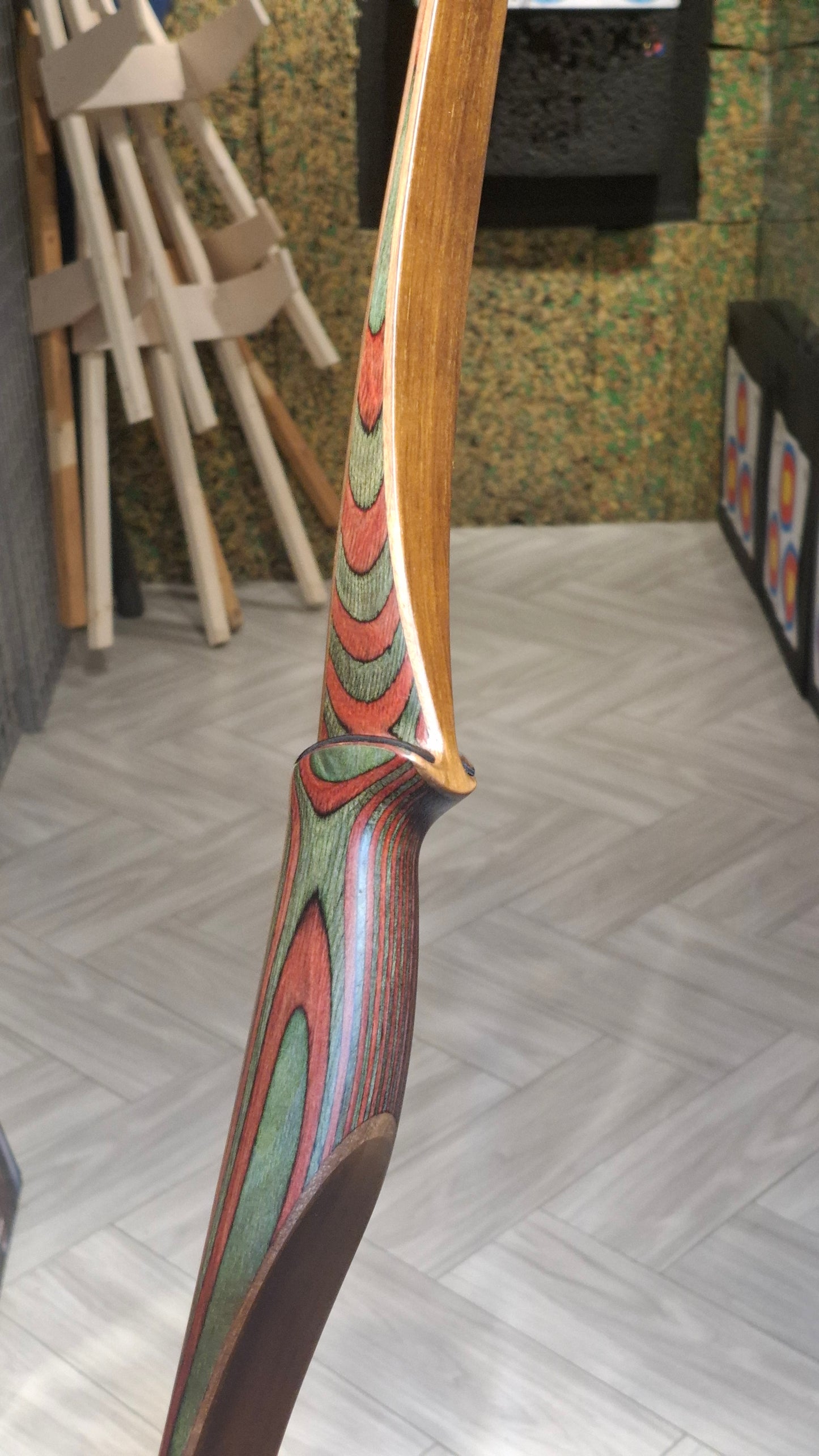 Falco Twin Longbow Colorwood - red + green