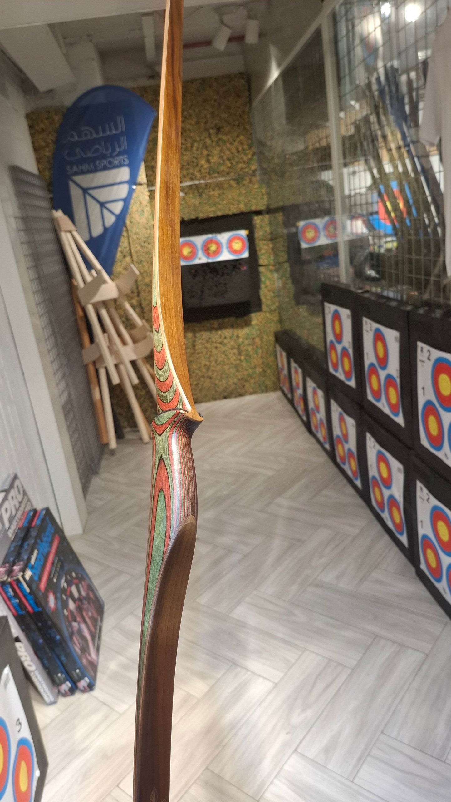 Falco Twin Longbow Colorwood - red + green
