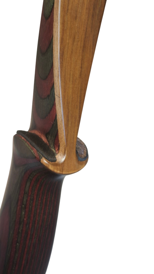 Falco Twin Longbow- Red + Green Exotic