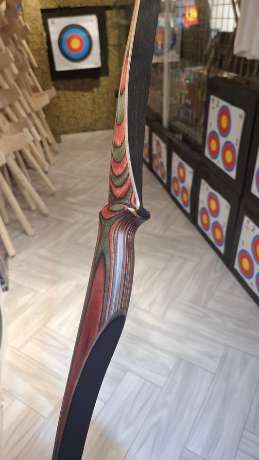 Falco Twin Longbow Colorwood - Red + Green