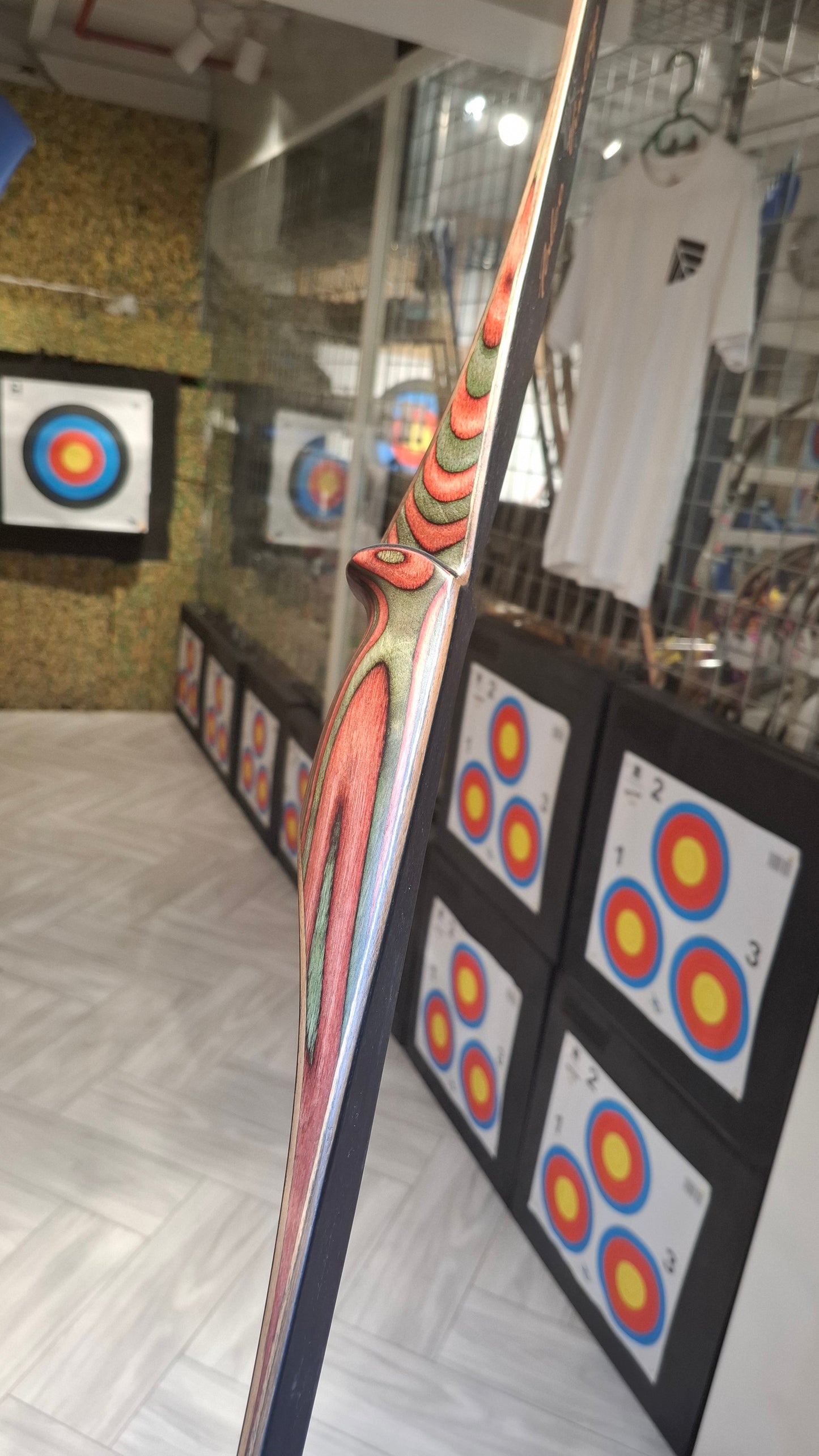 Falco Twin Longbow Colorwood - Red + Green