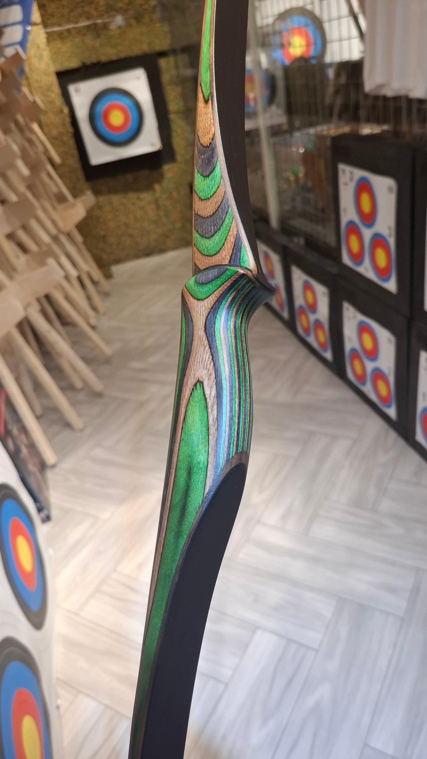 Falco Twin Longbow Colorwood - green + grey