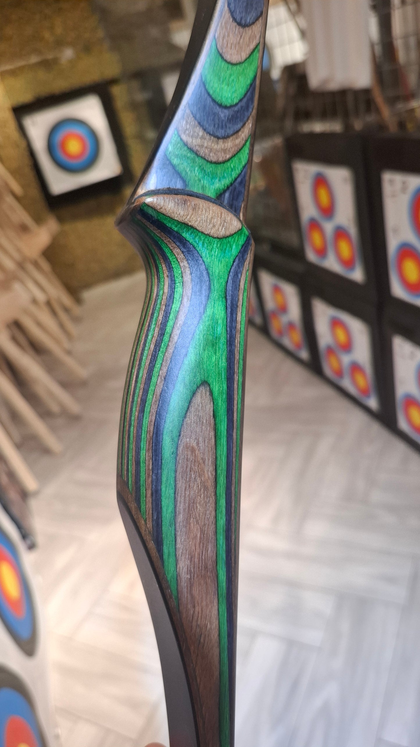 Falco Twin Longbow Colorwood - green + grey