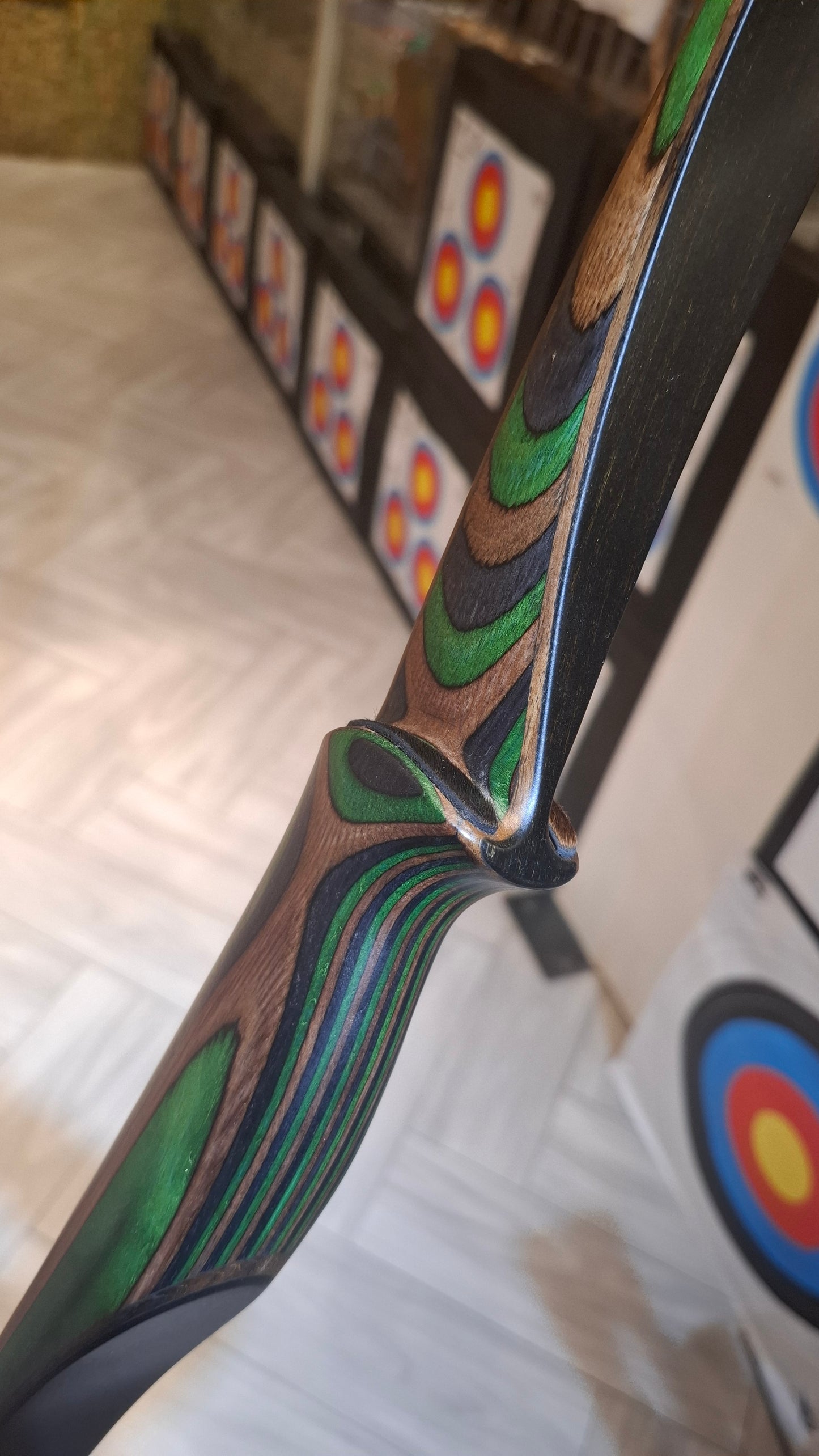 Falco Twin Longbow Colorwood - green + grey