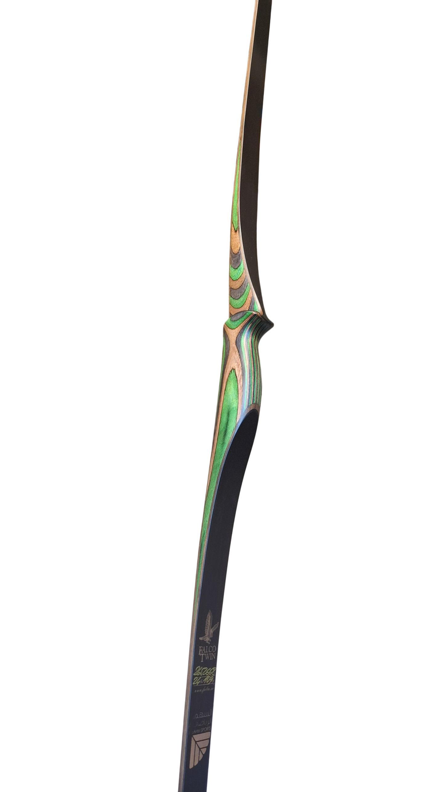 Falco Twin Longbow Colorwood - green + grey