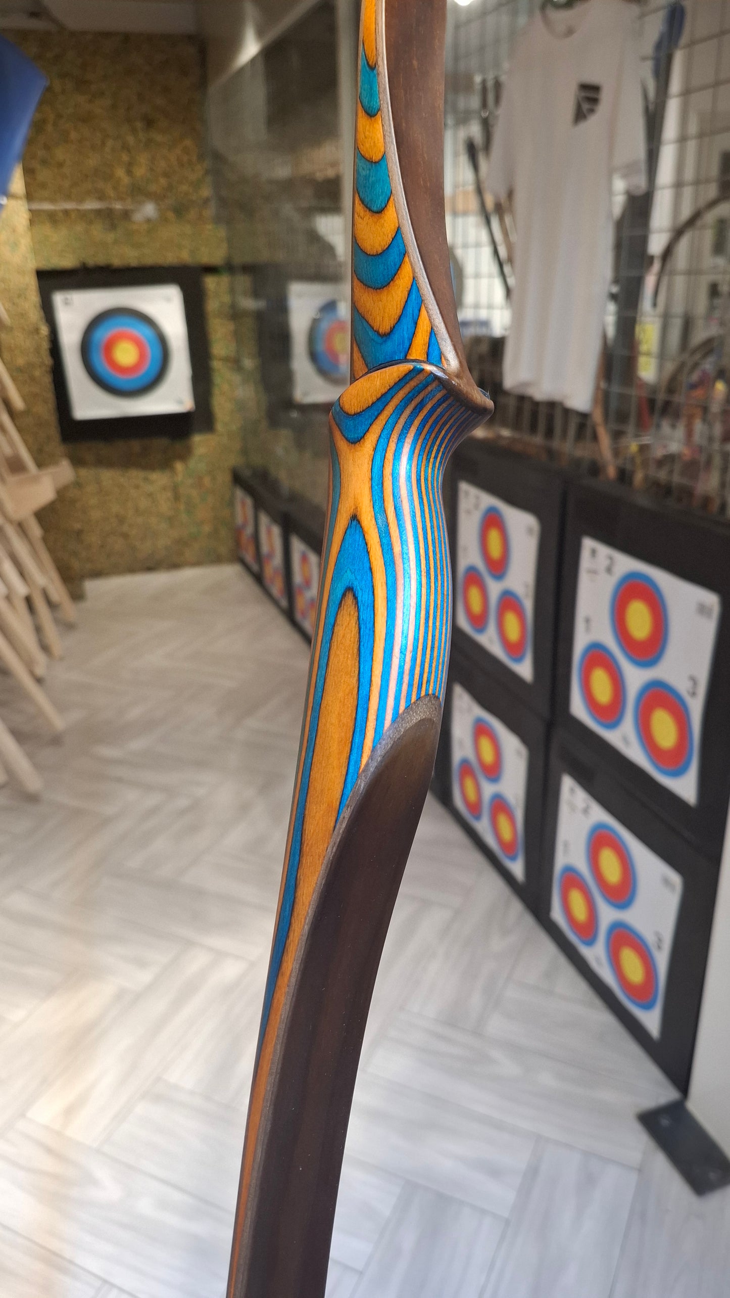 Falco Twin Longbow Blue + Orange exotic قوس فالكو تون