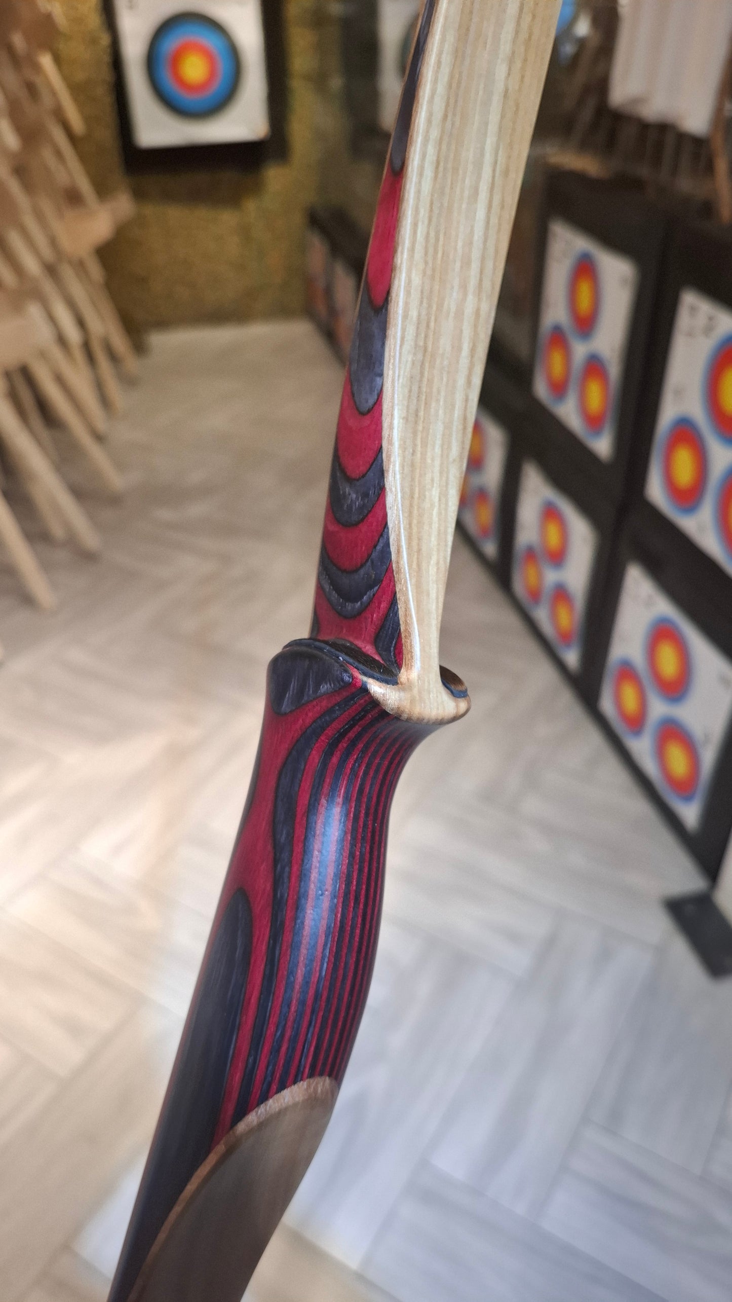 Falco Twin Longbow Red + Grey exotic قوس فالكو تون