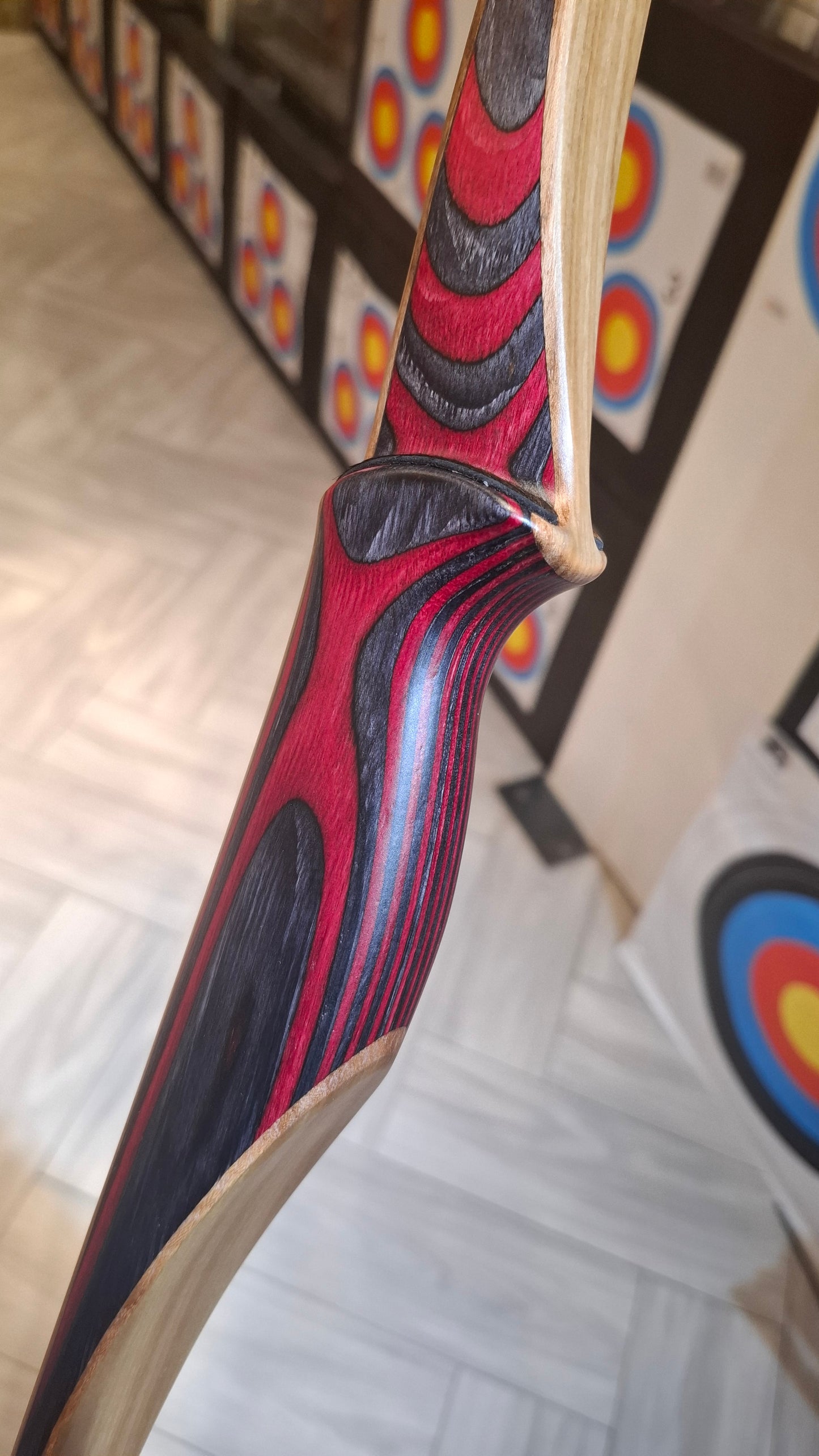 Falco Twin Longbow Red + Grey exotic قوس فالكو تون