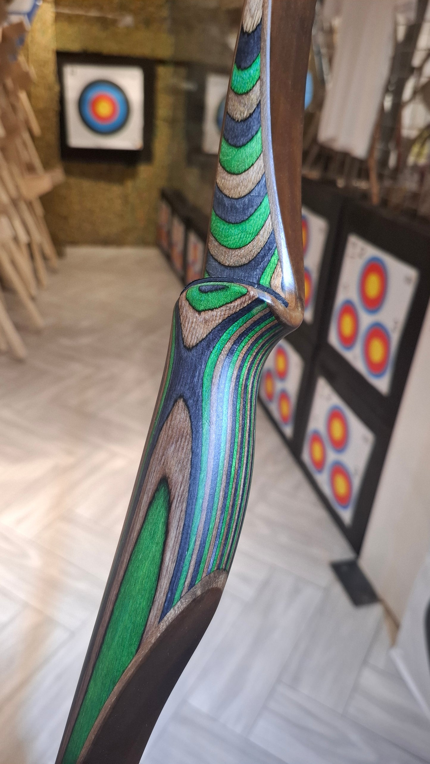 Falco Legend Longbow Green + Grey exotic قوس فالكو لجند