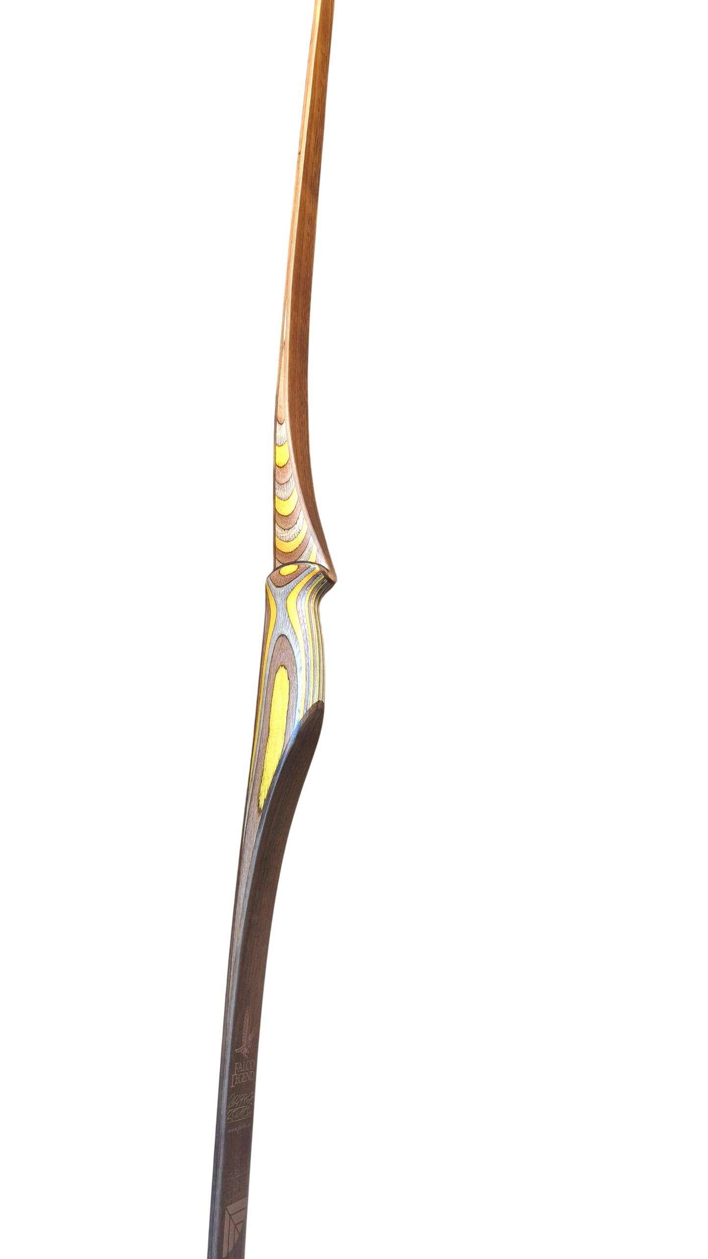 Falco Legend Longbow Yellow + Grey exotic قوس فالكو لجند