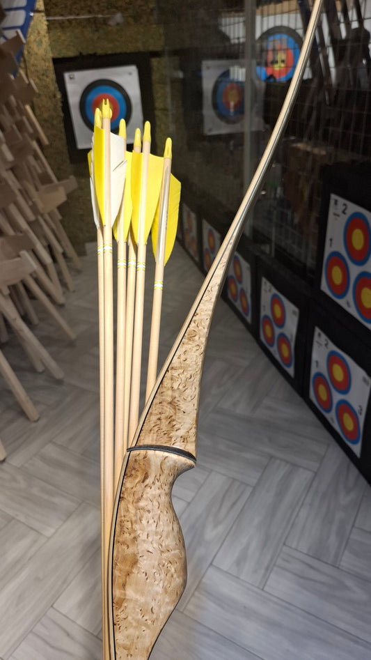 Falco Myth Longbow package Curly Birch