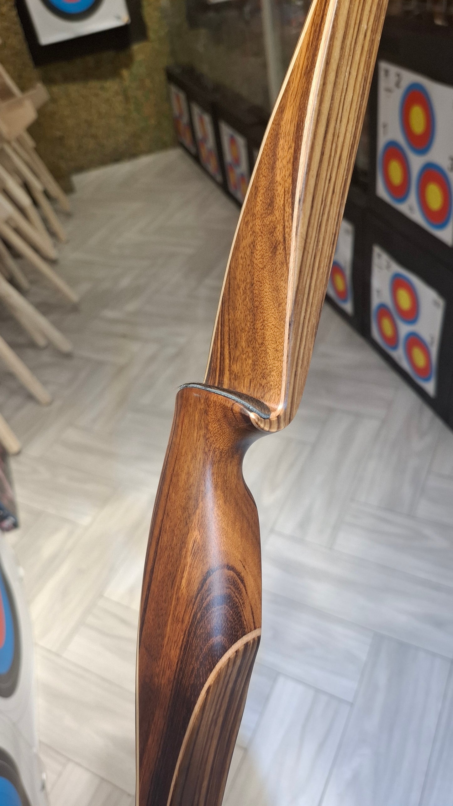 Falco Force Longbow package - Tigerwood + Zebrano wood