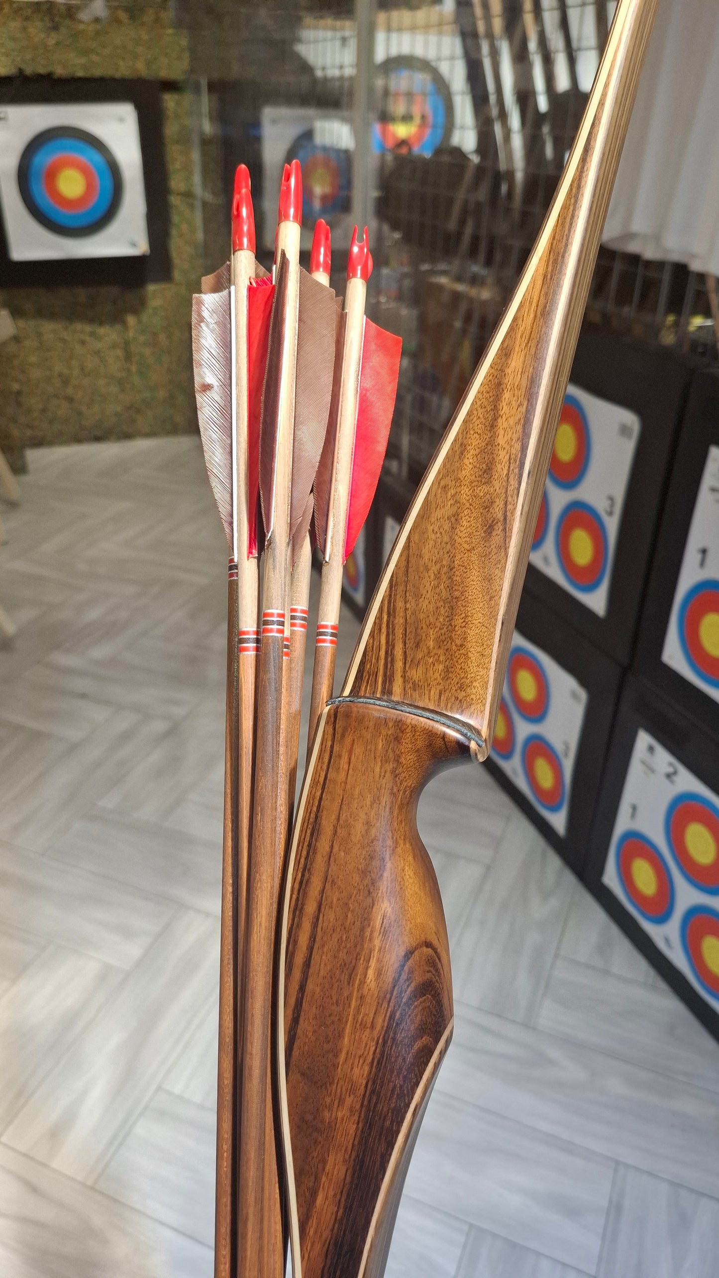 Falco Force Longbow package - Tigerwood + Zebrano wood
