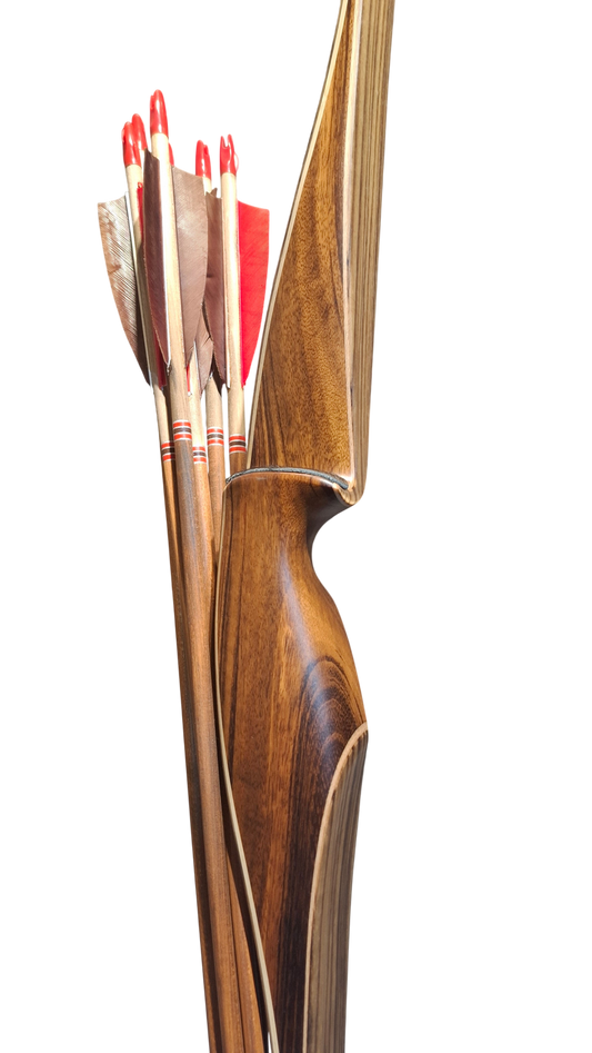 Falco Force Longbow package - Tigerwood + Zebrano wood
