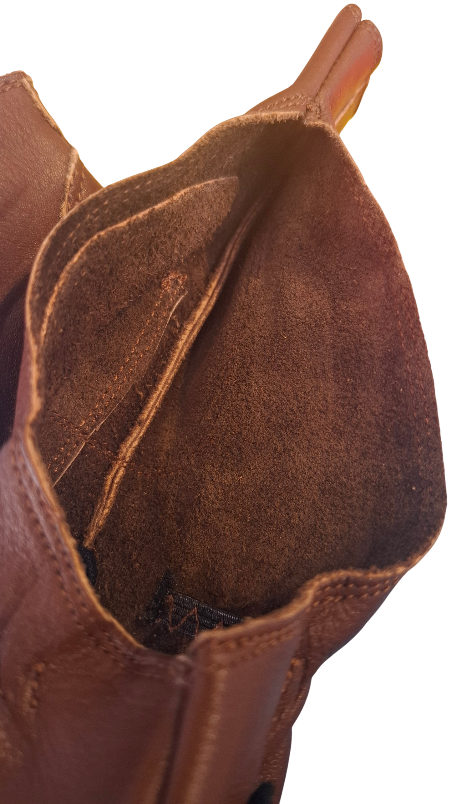BOW HAND PROTECTION FULL LEATHER BOW BROWN   حامي اليد القابضة للقوس