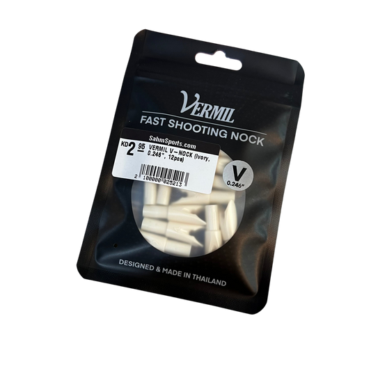 VERMIL V-NOCK (Ivory, 0.246", 12pcs)