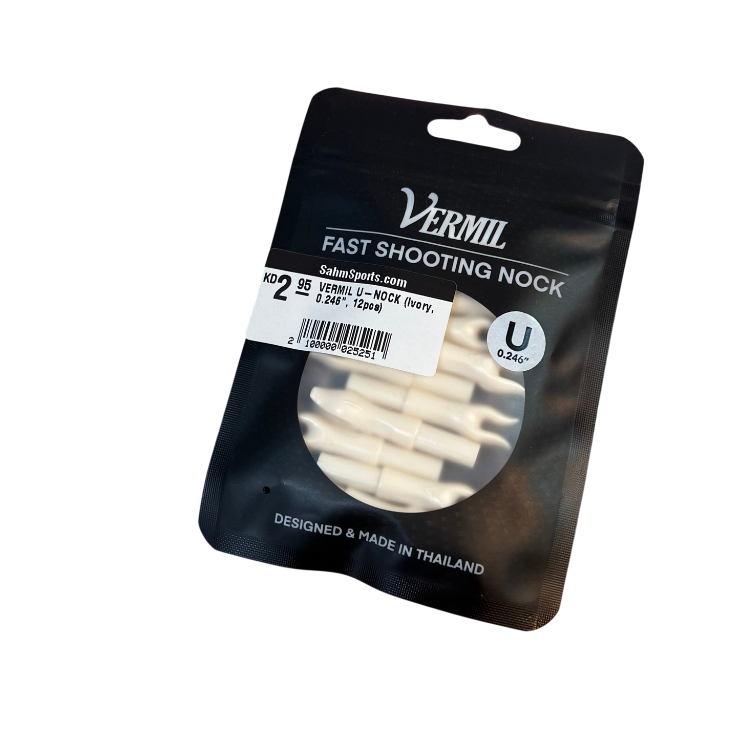 VERMILU-NOCK (Ivory, 0.246", 12pcs)