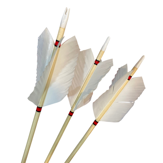 ARROW FLU-FLU SPRUCE 30LBS 5/16 30" 4" FEATHER (One Piece) سهم خشب فلو فلو