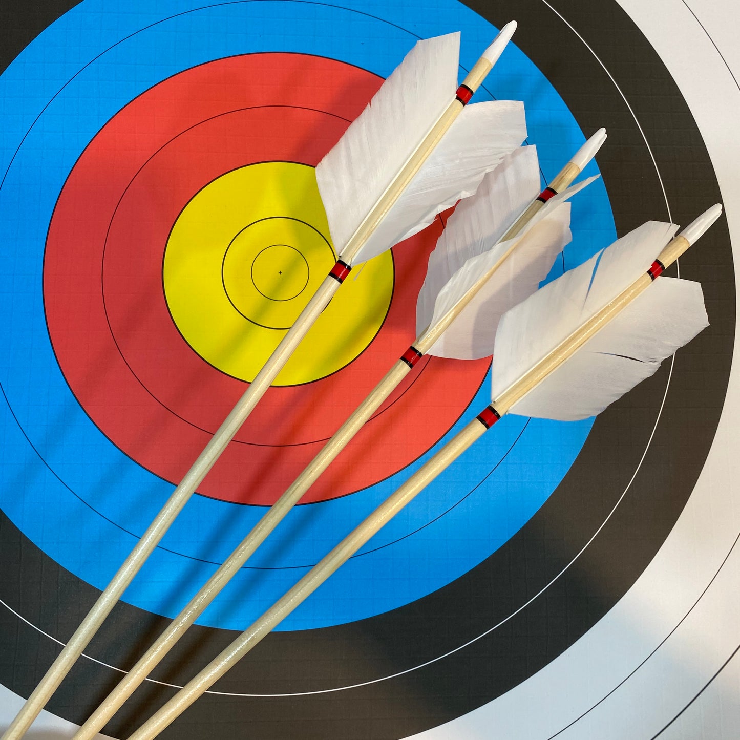 ARROW FLU-FLU SPRUCE 30LBS 5/16 30" 4" FEATHER (One Piece) سهم خشب فلو فلو